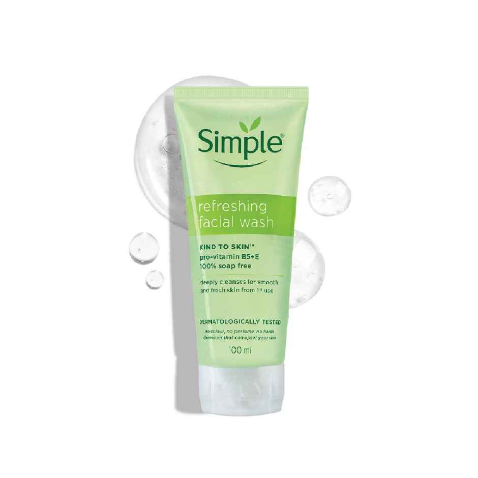 Simple Refreshing Face Wash | 100% Soap-Free | Perfect for Sensitive Skin