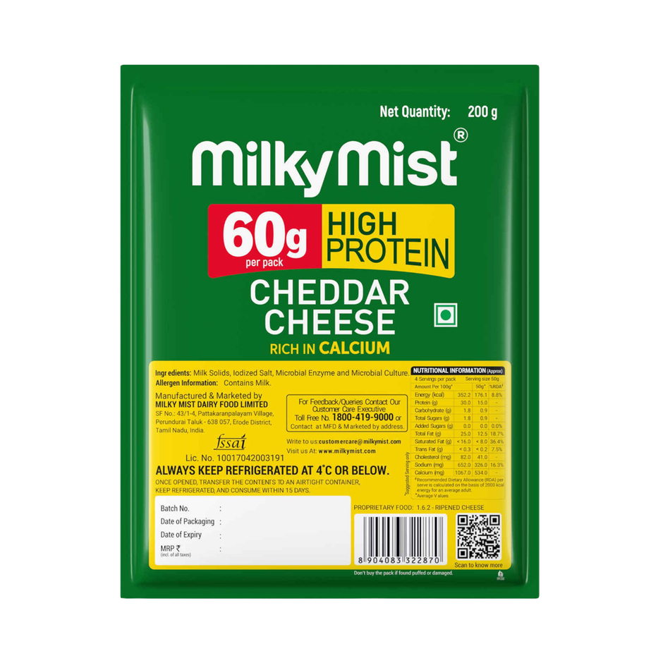 Milky Mist High Protein Cheddar Cheese