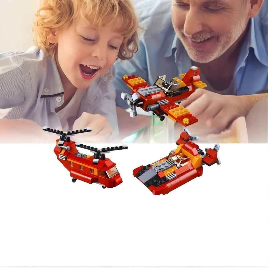 Fablue 3 in 1 Motors Architect Building Blocks Toy Set for Kids