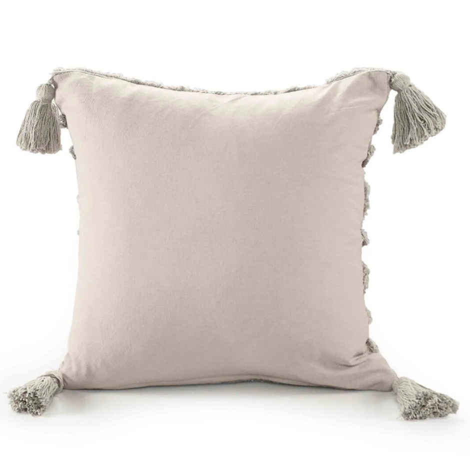 Sashaa World Tufted Circle Cushion Cover | Grey