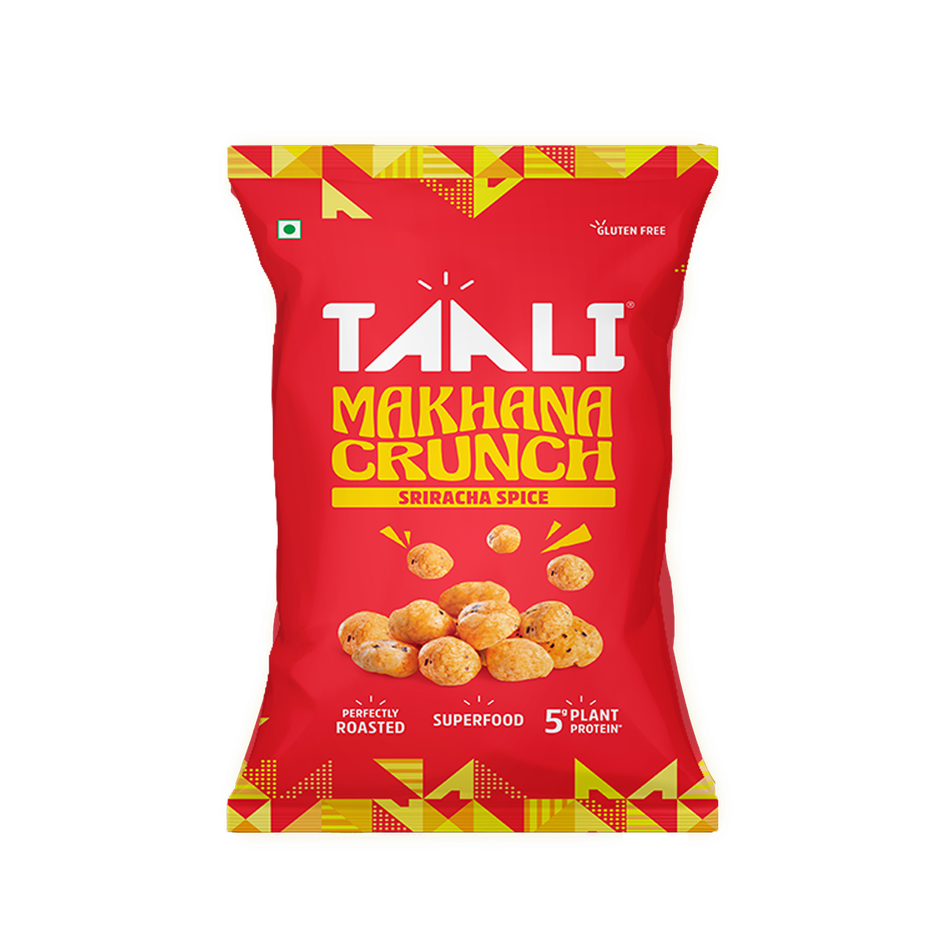 Taali Roasted Makhana | Sriracha Spice | Protein Rich, Made In Olive Oil Combo