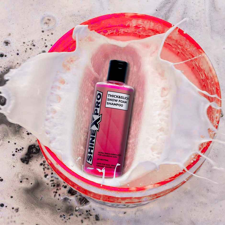 ShineXPro Thick Foam Car Wash Shampoo Concentrate | pH Neutral | Shine Enhancing Formula