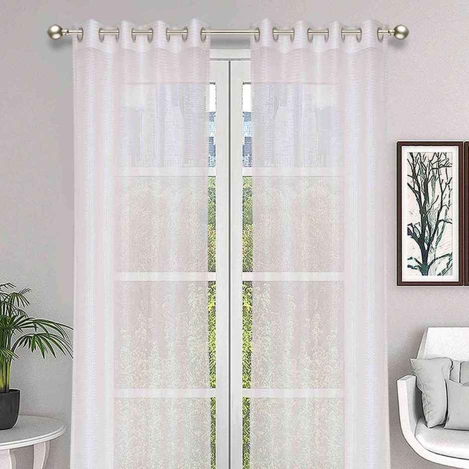 Casacraft by Pepperfry Door Curtains 8 feet Set of 2