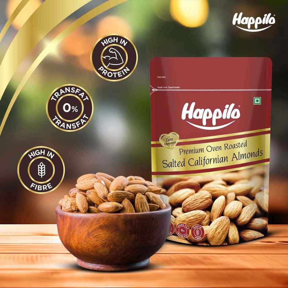 Happilo Premium Californian Roasted and Salted Almonds