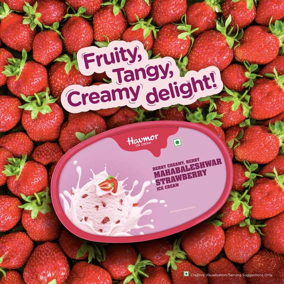 Havmor Mahabaleshwar Strawberry Ice Cream Tub