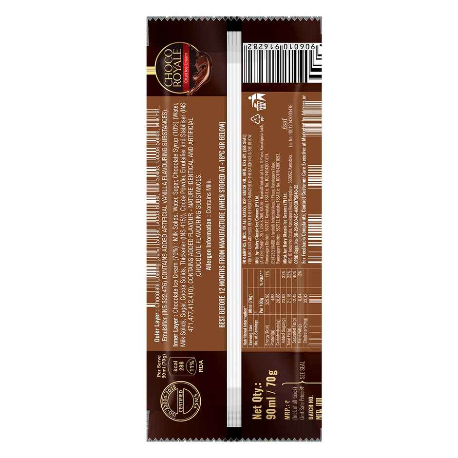 Dairy Day Crust Choco Royale Ice Cream Stick