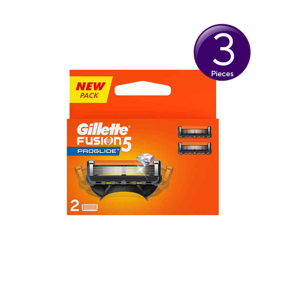 Gillette Fusion Proglide Flexball Manual Shaving Razor Blades Cartridge Combo 