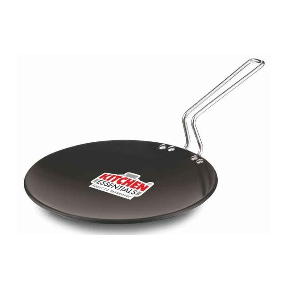 Kitchen Essentials-Hard Anodized Chapati Tawa Ss Wire Handle 25 Cm(10"), 3Mm Thickness