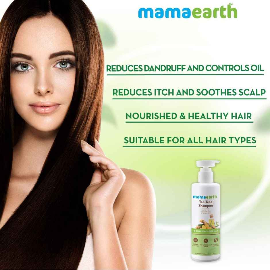 Mamaearth Tea Tree Anti Dandruff Shampoo With Ginger Oil