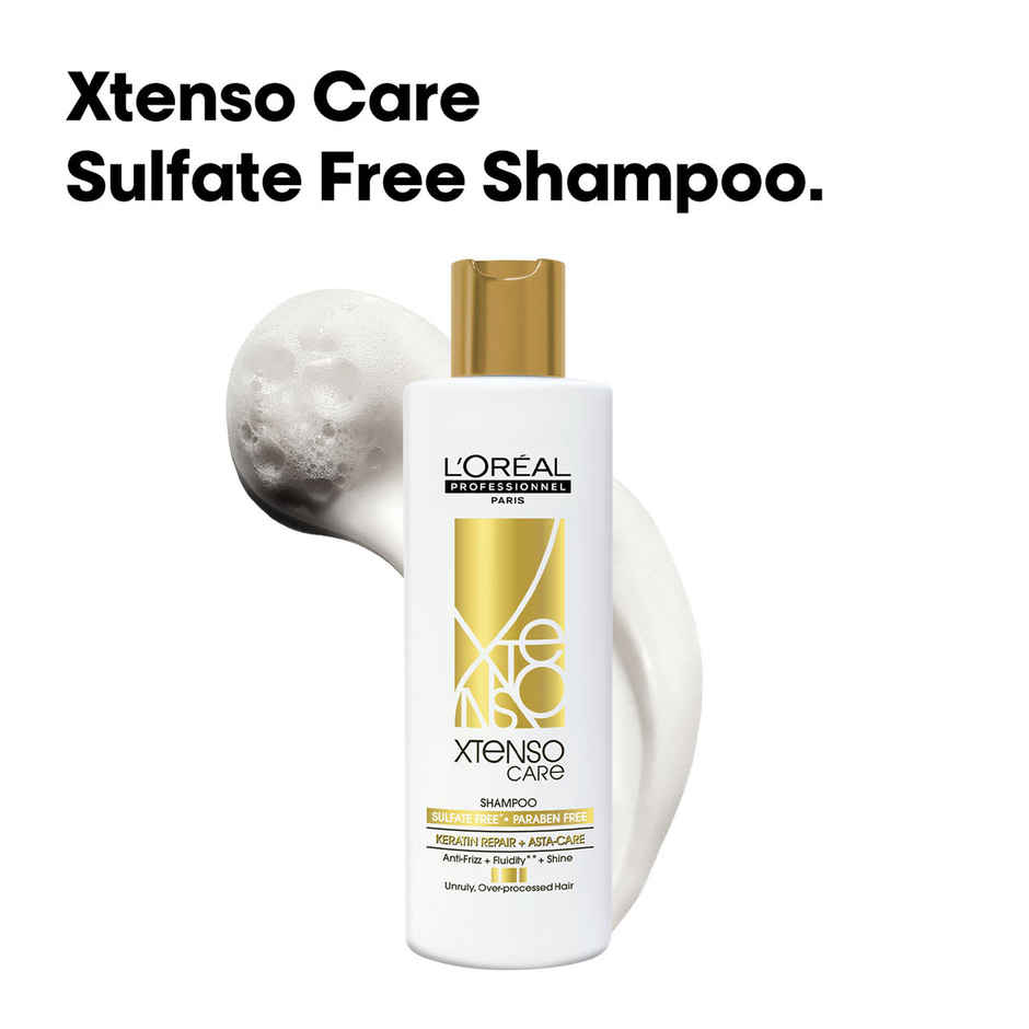 L'Oreal Professionnel Xtenso Care Sulfate-Free Shampoo For Frizz-Free, Shiny & Manageable Hair