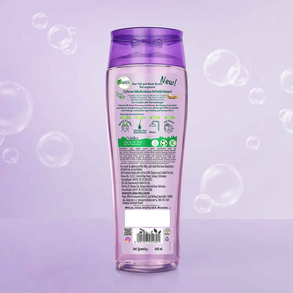 Dabur Vatika Bio Infusions Anti-hairfall Shampoo