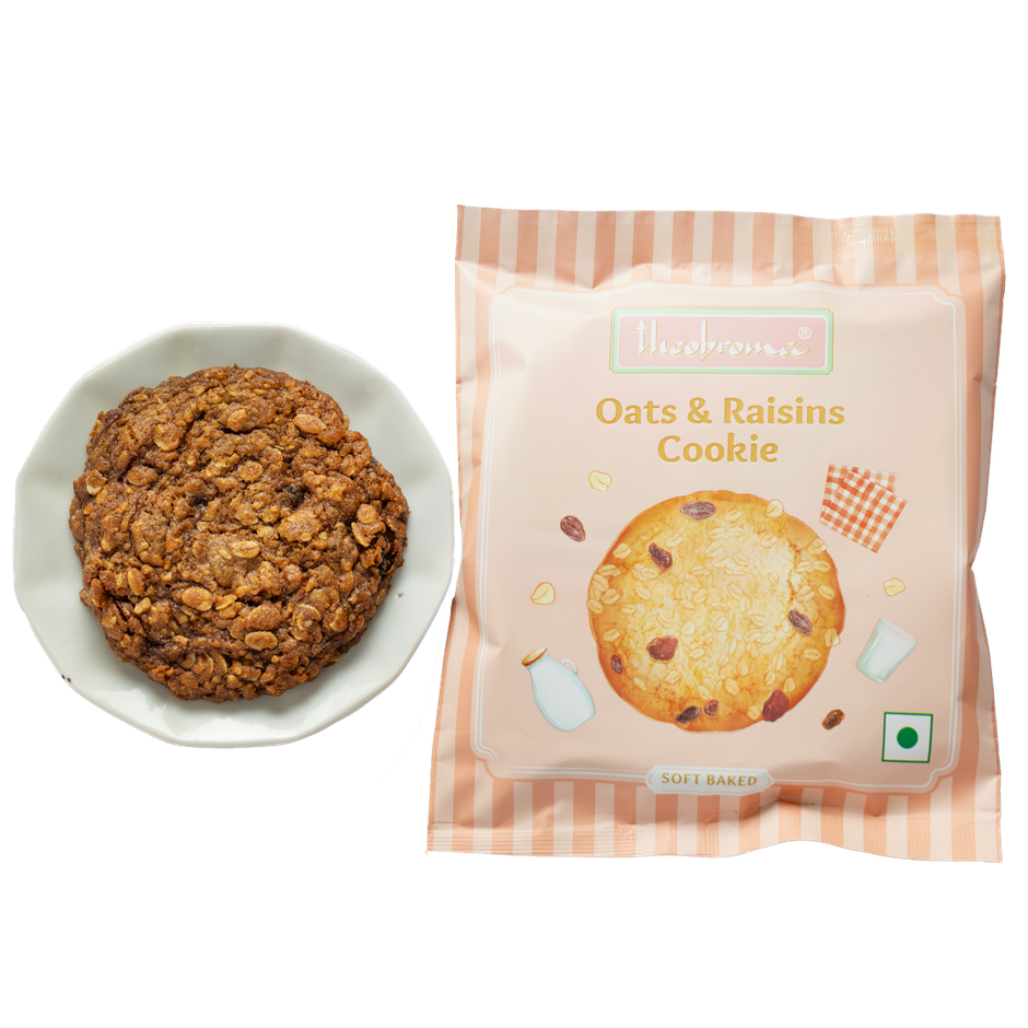 Theobroma Big Cookie Oats & Raisins Cookie | No Palm Oil | No Preservatives | Combo