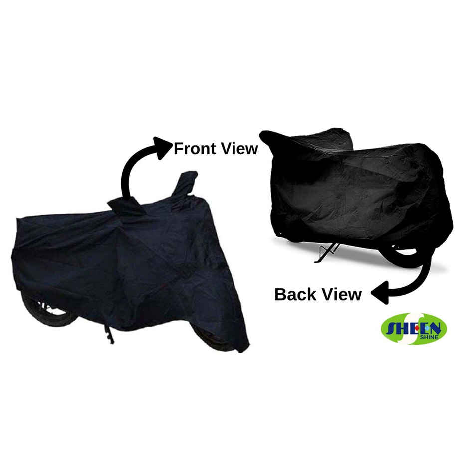 Sheen SBCBLACK10 Waterproof Two Wheeler Cover for Hero (Splendor Plus, Black)