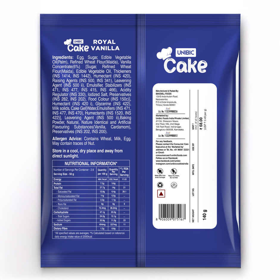 UNIBIC Royal Vanilla Cake | Bakery Delight
