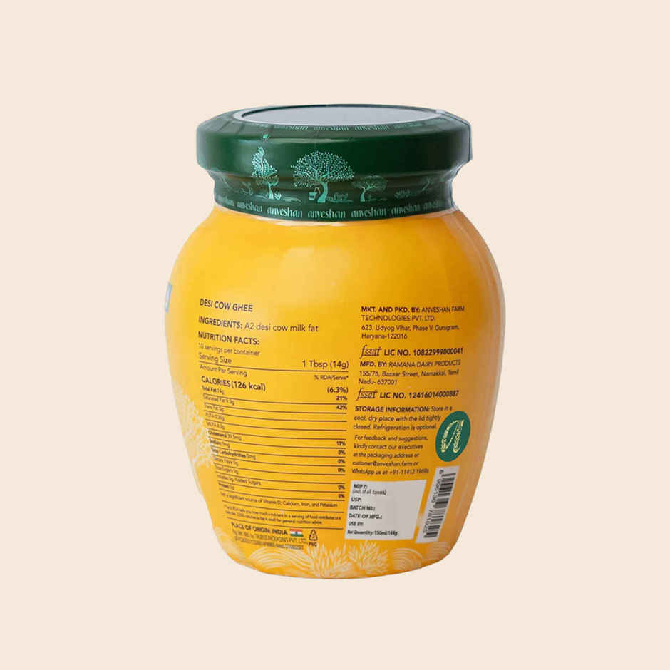 Anveshan A2 Desi Cow Ghee | Pure & Traditional