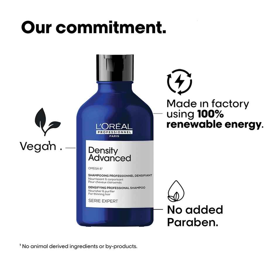 L'Oreal Professionnel Density Advanced Shampoo for Thinning Hair Visibly Increases Volume