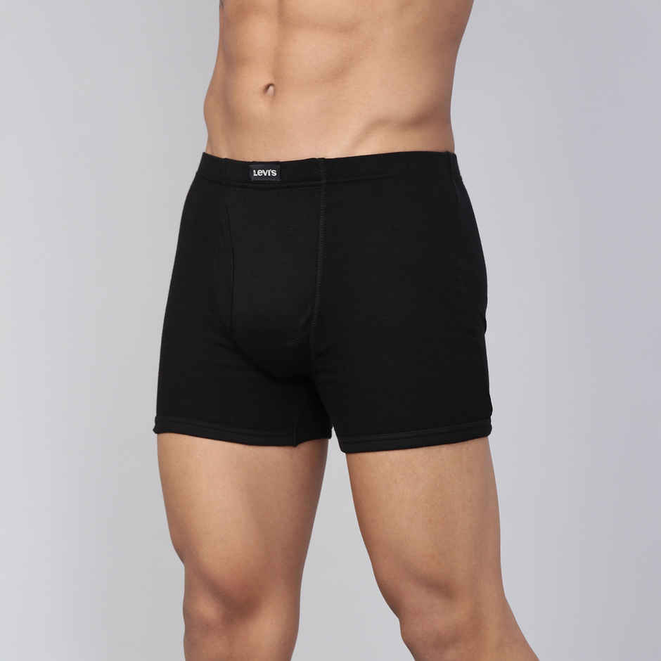 Levi's 010 Men's Comfort Boxer Brief | Contoured Double Pouch | Black | M