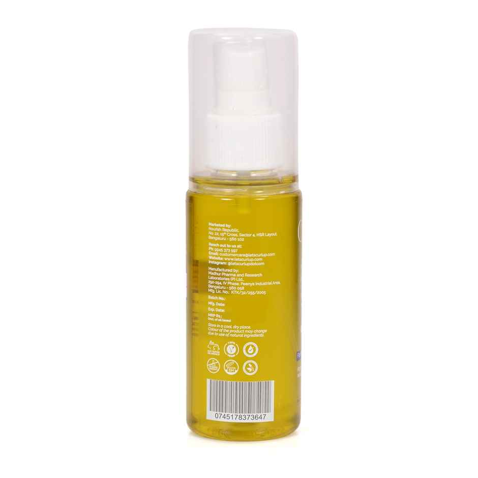 Curl Up Curl Nourishing Hair Oil | Light Non-Sticky Oil For Curly Hair | Silicone & Mineral