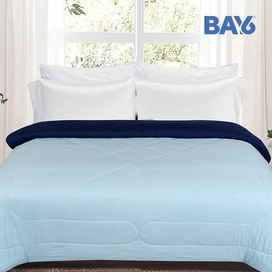 BAY6 Double Bed Reversible Comforter - Blue | 220 x 240 cm