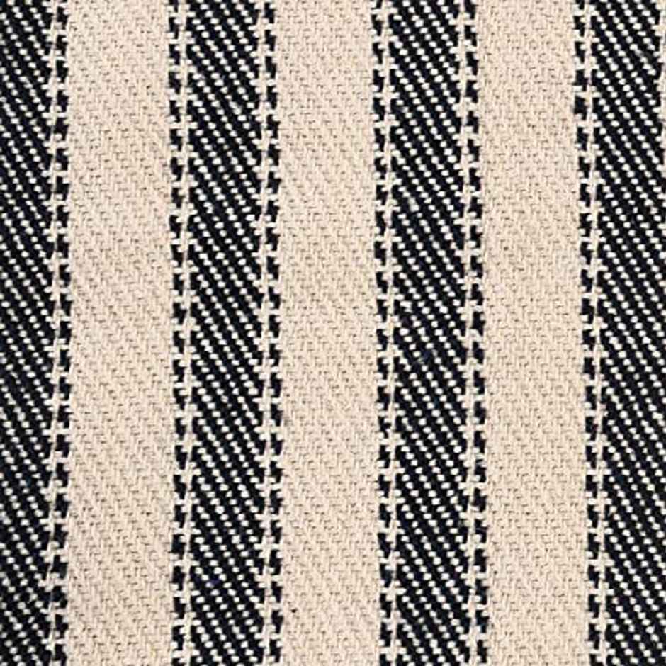 Sashaa World Striped Sofa Throw - Whitle & Black