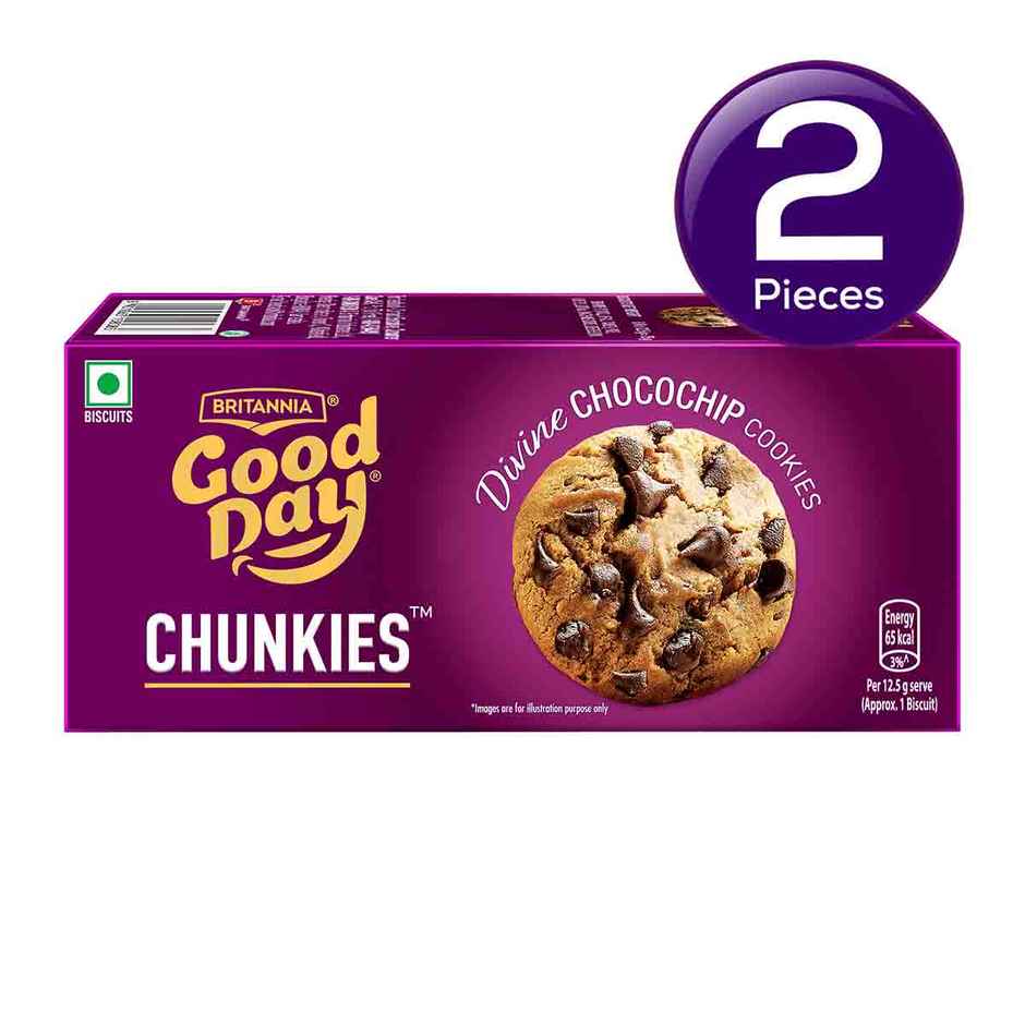 Britannia Good Day Chunky Chocolate Flavoured Biscuits | Combo