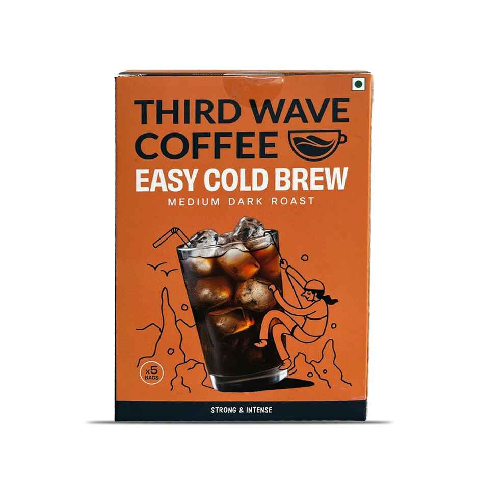 Third Wave Coffee Easy Cold Brew Coffee Bags | Pack Of 5 - Medium Dark Roast