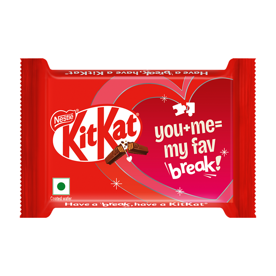 Nestle KitKat 4F Choco Wafer Bar, Valentines Pack