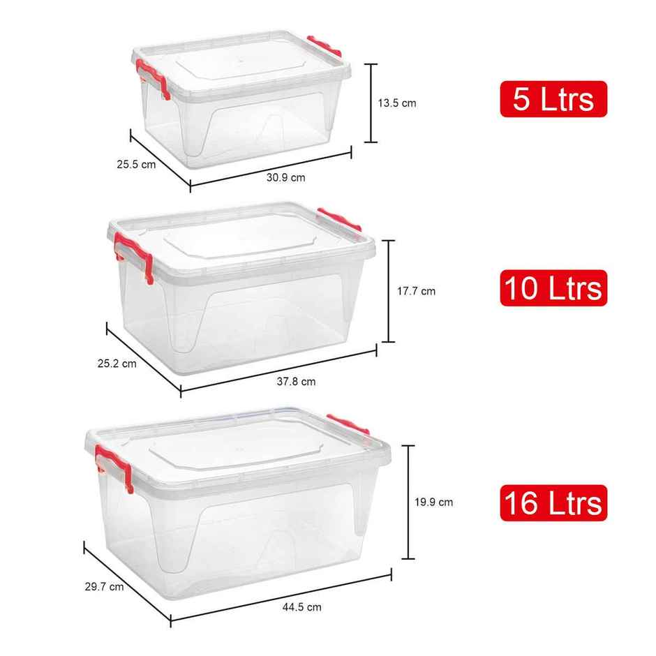 Joyo Multi Storage Container Set | 5 L, 10 L, 16 L | Storage Container Set