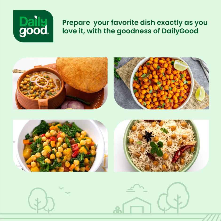 Daily Good Brown Chana(500gms) & Daily Good Unpolished Kabuli Chana / Chick Peas(500gms) Combo