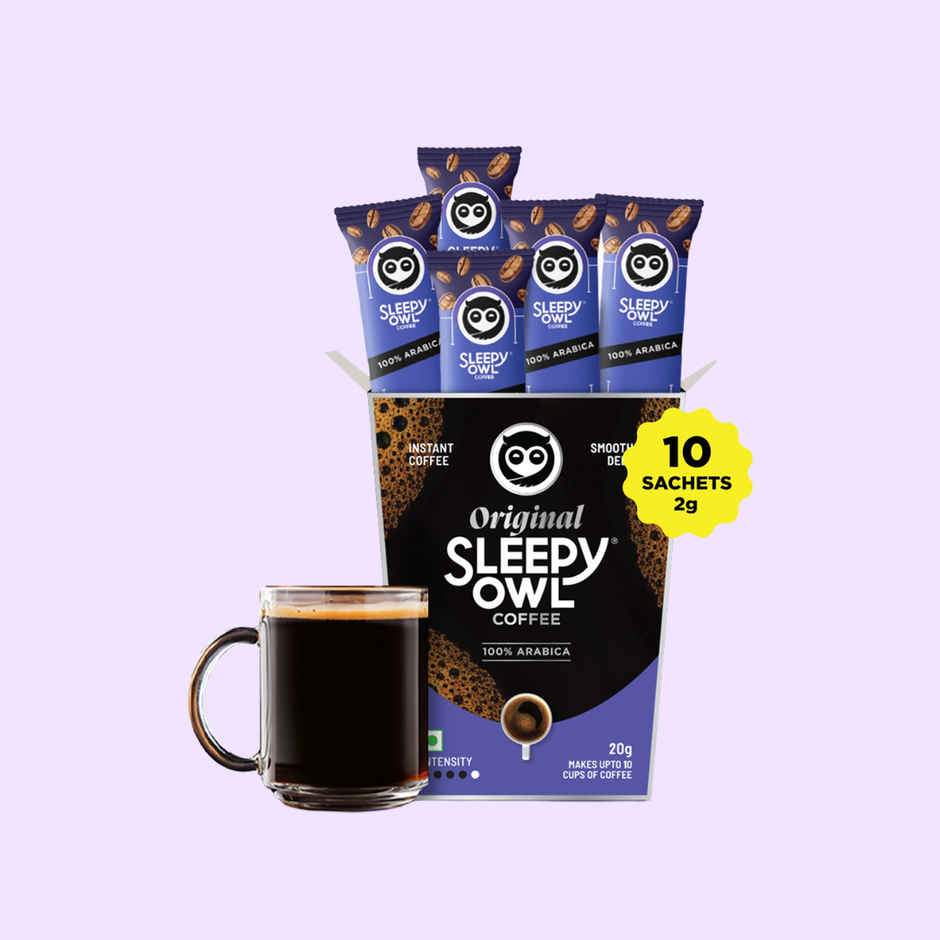 Sleepy Owl Original Pure Arabica Instant Coffee Sachets