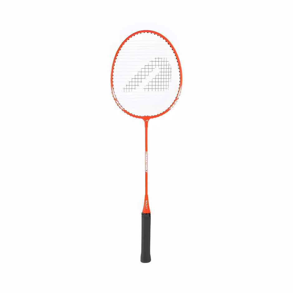 Boldfit Badminton Rackets Aluminium Shuttle Bat With Full Cover Bag - Orange