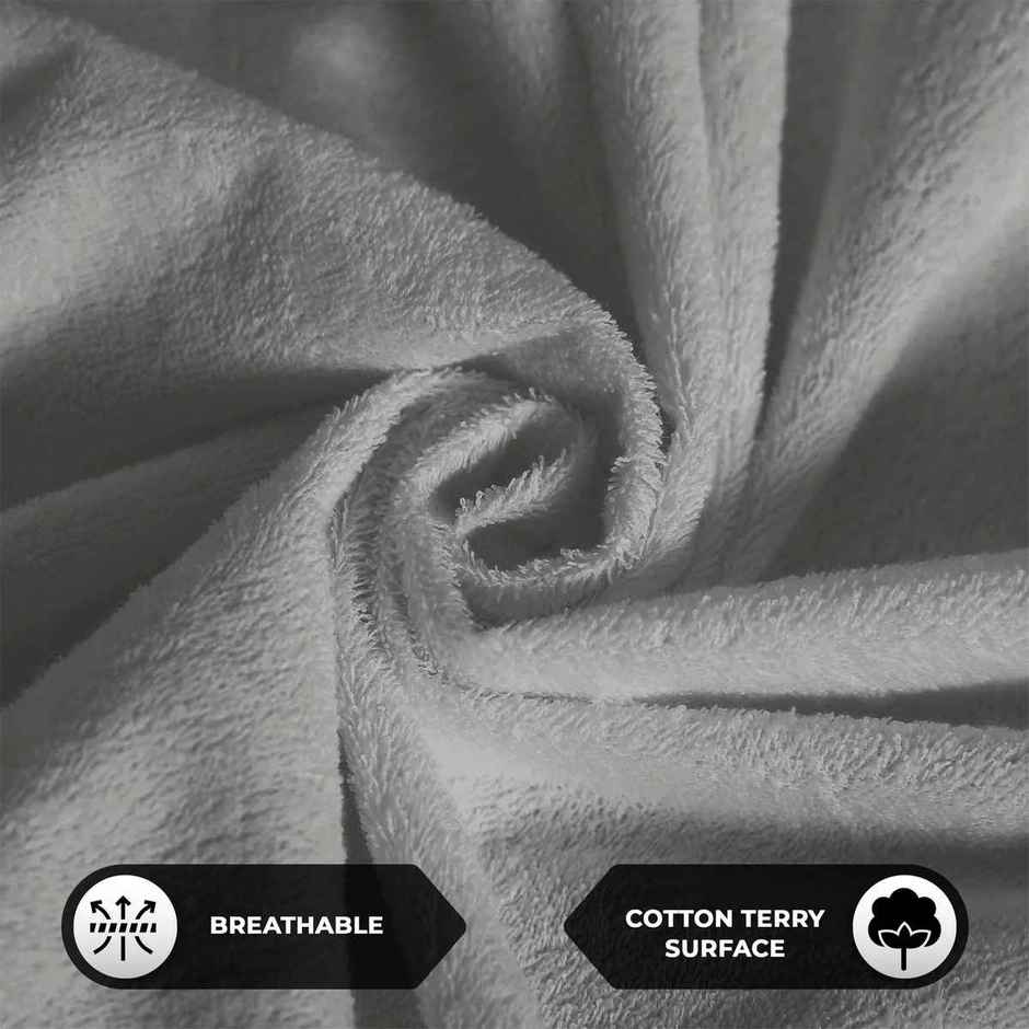 Story@Home Terry 100% Waterproof and Dustproof King Size Mattress Protector Gray | 78 x 72 Inch