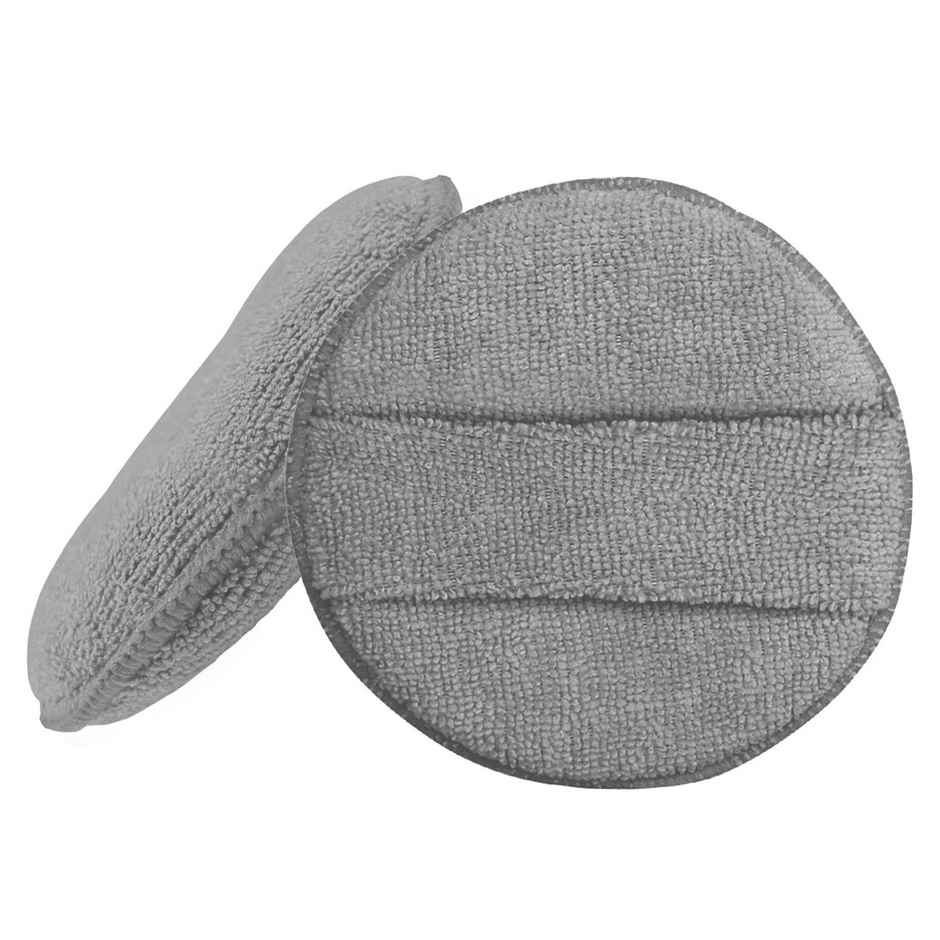 Autofurnish Microfiber Car Cleaning Cloth - Reusable Round Polishing Pad