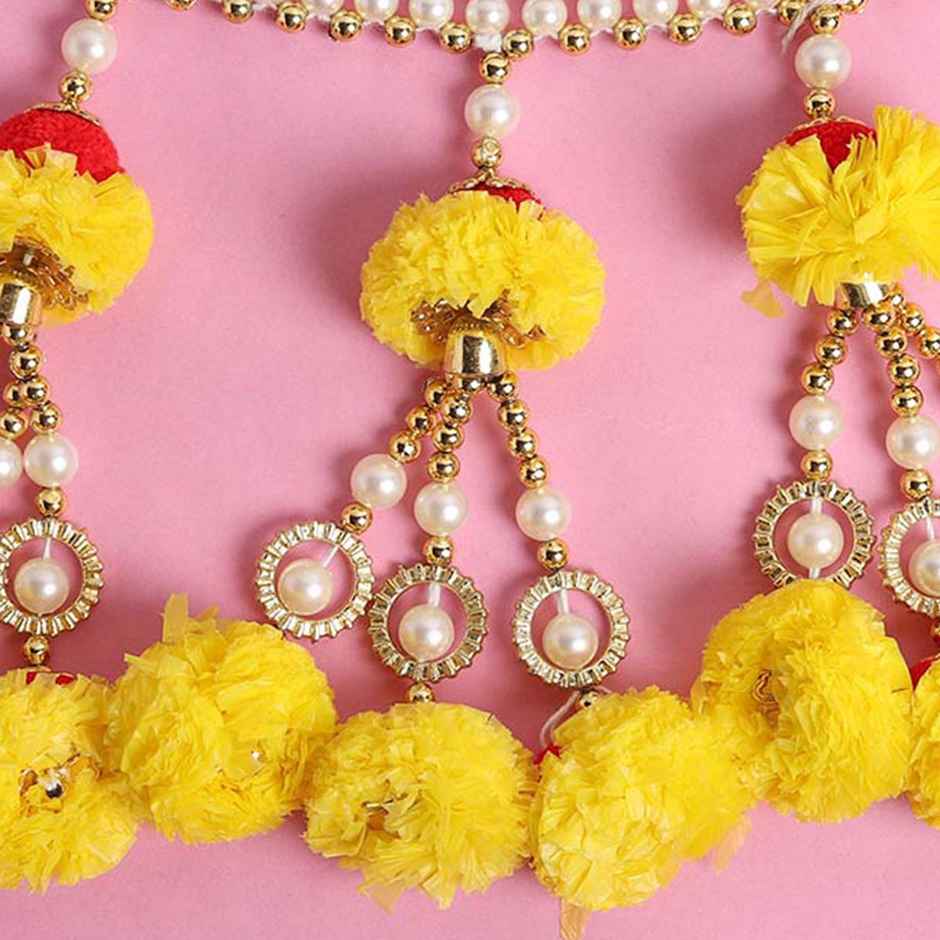 Beadwork Floral Toran For Decoration | Multicolour | Gullak