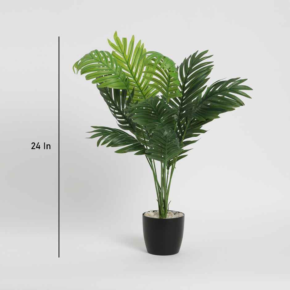 Casacraft by Pepperfry Polyester Areca Palm Artificial Plant With Pot by Arick Decor
