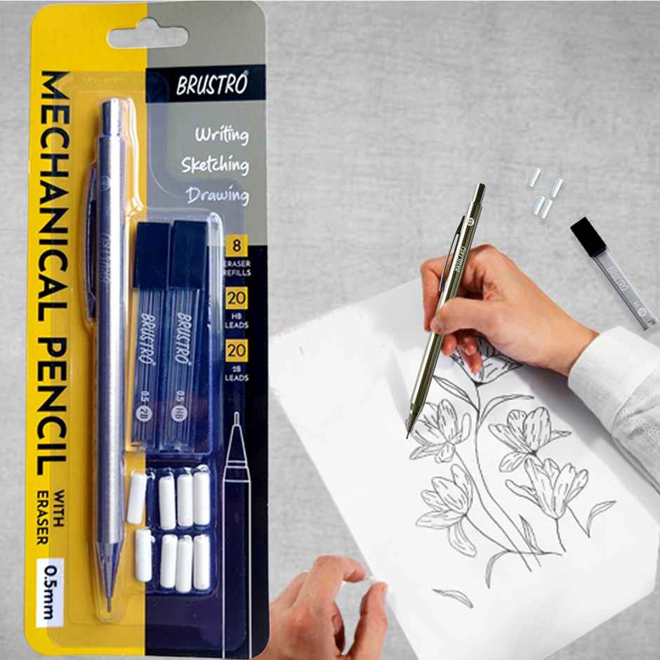 Brustro Mechanical Pencil With Eraser 0.5Mm
