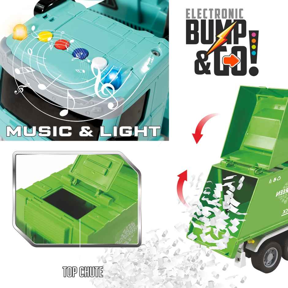 Itoys Bump N Go Garbage Truk (Colour May Vary)