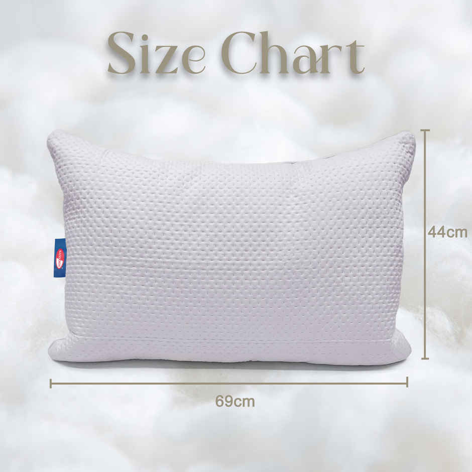 Sassoon Laika Microfiber Quilted Pillow (Grey)