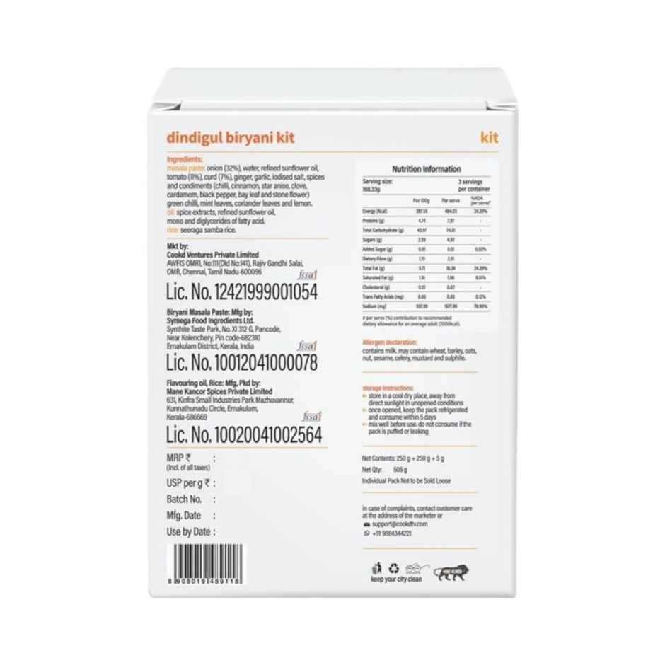 Cookd Dindigul Biryani Kit