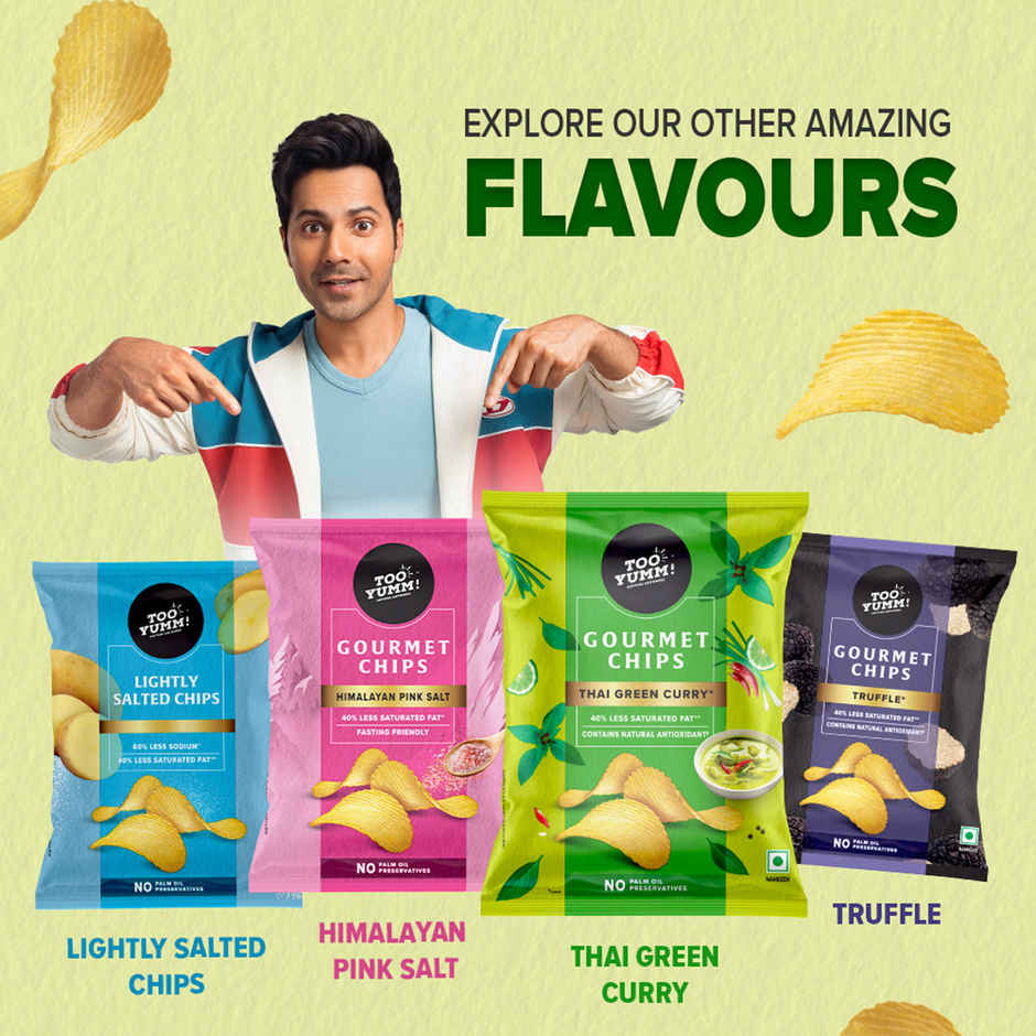 Too Yumm! Thai Green Curry Flavour Potato Chips | Premium Gourmet | No Palm Oil