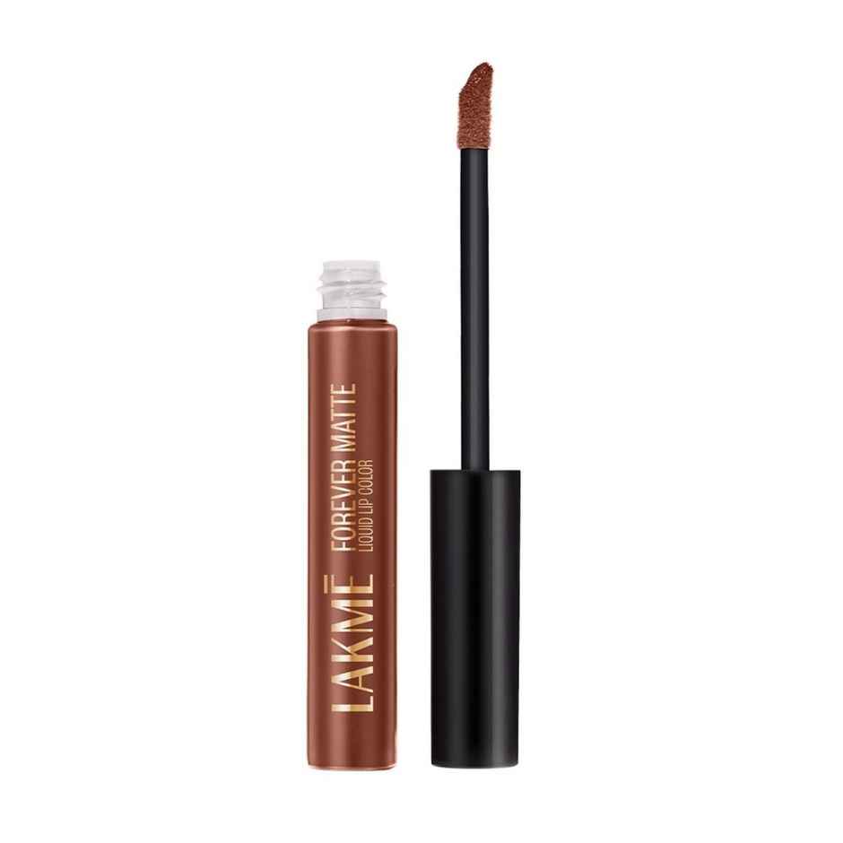 Lakme Forever Matte Liquid Lip, 16hr Lipstick, Lightweight & transferproof | Nude Twist