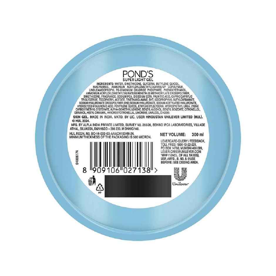 Pond's  Super Light Gel Oil-Free Moisturizer With Cera-Hyamino - 300 G