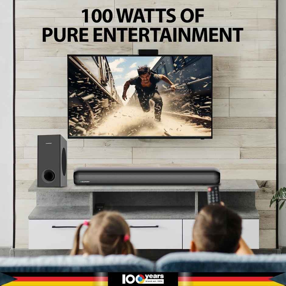 Blaupunkt Sbw100 Pro+ 100 W Bluetooth Soundbar (Black, 2.1 Channel)