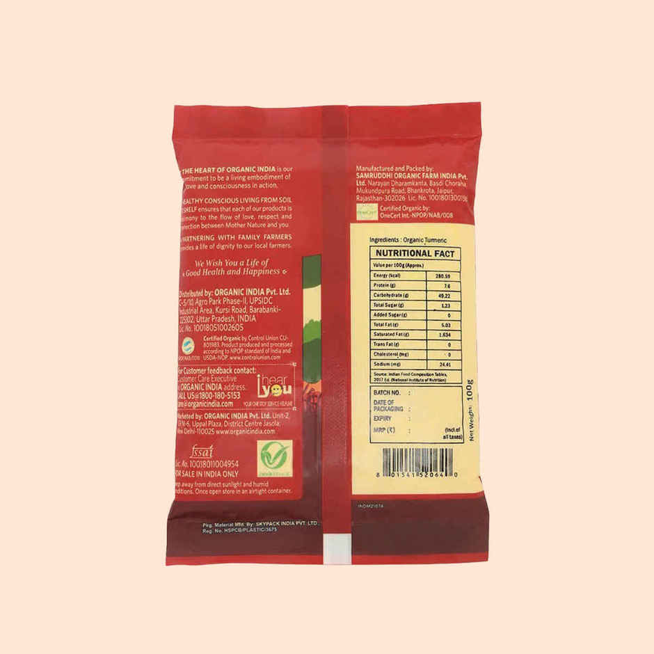 A Tata Product | Organic India Turmeric Powder | Certified Organic