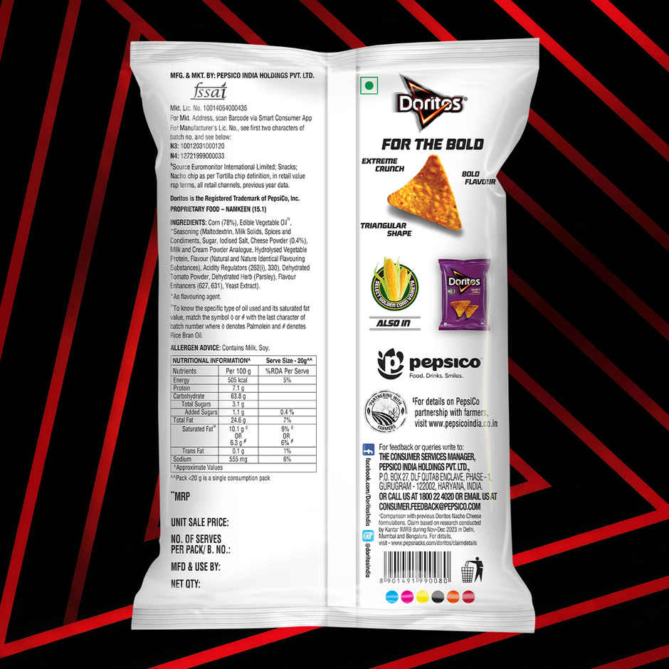 Doritos Nachos Cheese Flavour | Tortilla Corn Chips