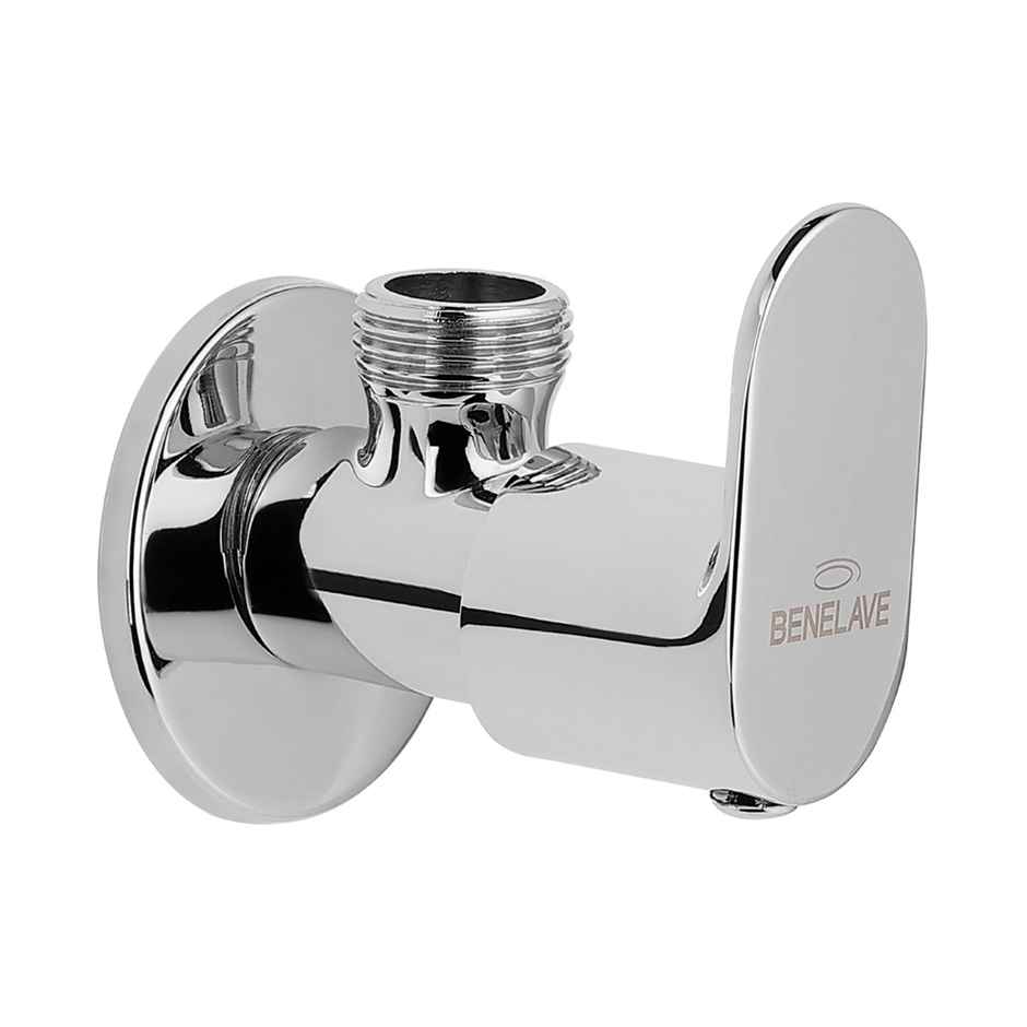Benelave By Hindware Volga Brass Angle Valve | Brass With Chrome Finish