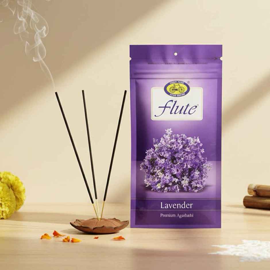 Pure Flute Agarbatti Lavender Fragrance | Cycle Combo
