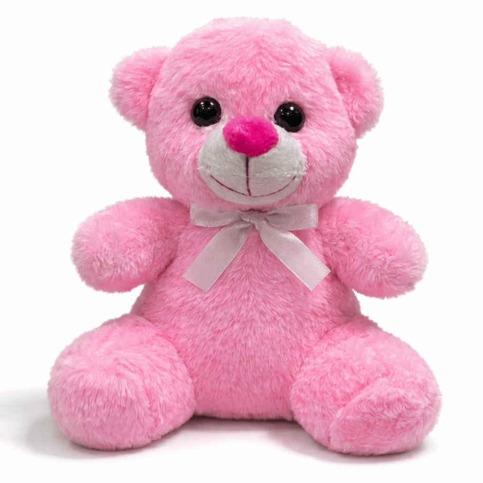 Toytales 3343 Bear 25cm| Soft Toy | Birthday Gift | Plushie | Cuddle |Pink| Teddy