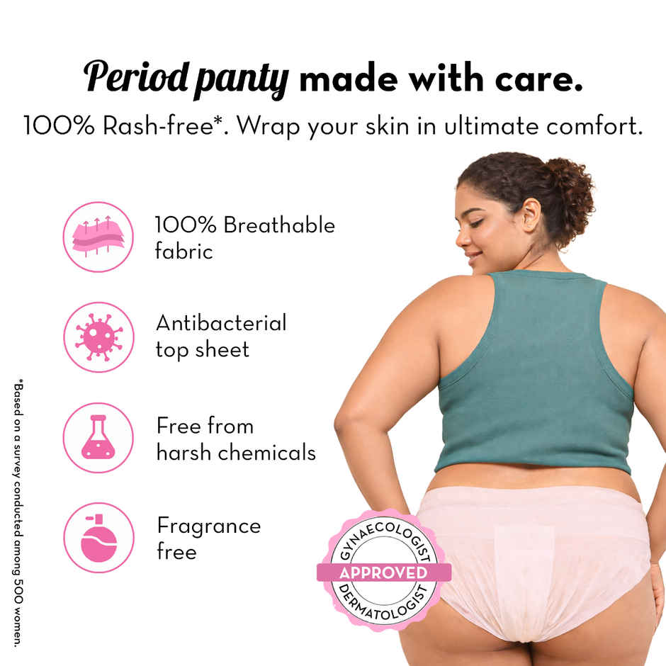 Plush Comfort High Waist Period Panty | XL/2XL