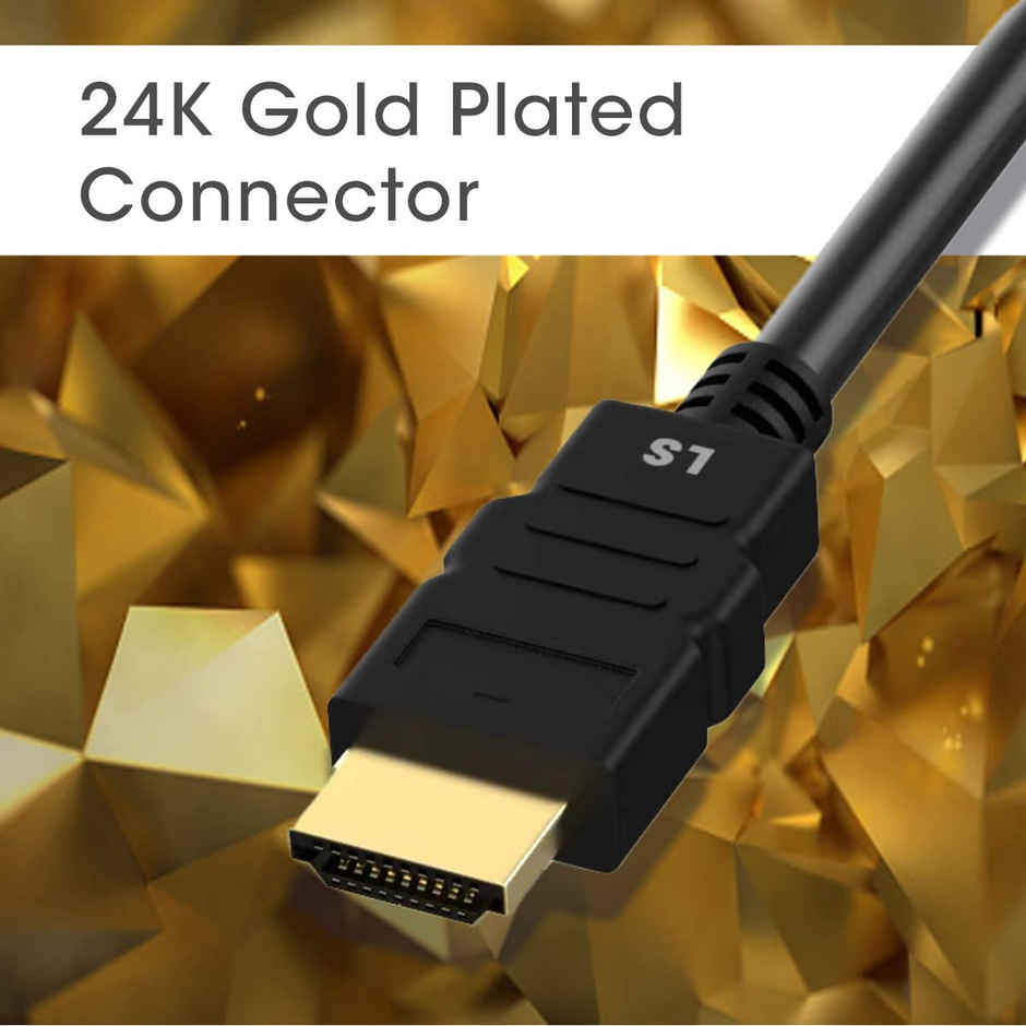 Zebronics HAV01 HDMI To VGA Converter | 24K Gold Plated - Black